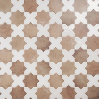 Picture of SOHO Studio Corp - Malta Star & Cross Matte Cotto Star & Polished White Cross