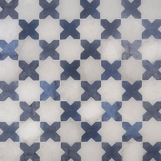 Picture of SOHO Studio Corp - Malta Star & Cross White & Denim Blue