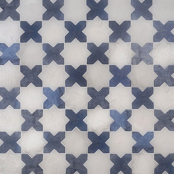 Picture of SOHO Studio Corp - Malta Star & Cross White & Denim Blue