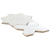 Picture of SOHO Studio Corp - Malta Star & Cross Matte White Star & Polished White Cross