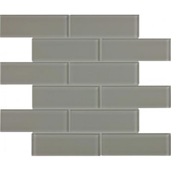 Picture of Chesapeake Flooring - Essentials Glass Mosaic Brick Smoke