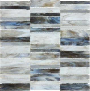 Picture of Chesapeake Flooring - Ornamental Glass Mosaic Random Stacked Alabastro
