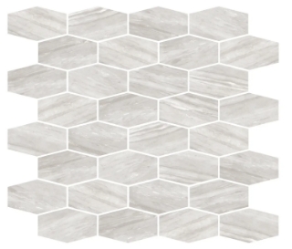 Picture of Chesapeake Flooring - Savoy Herringbone Mosaic Alaska Grey Polished