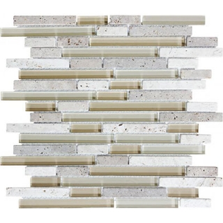 Picture of Chesapeake Flooring - Stone Glass Linear Blend Creme Brulee