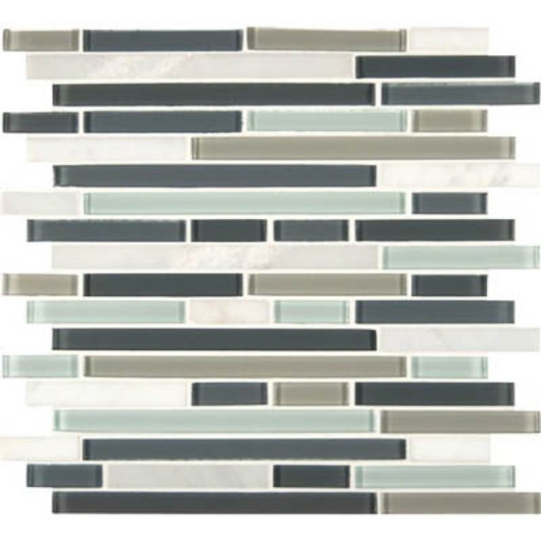 Picture of MS International - Decorative Blends Mosaic Interlocking 12 x 12 Keystone Blend