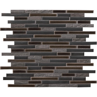 Picture of MS International - Decorative Blends Mosaic Interlocking 12 x 12 Titan
