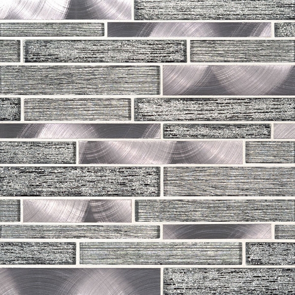 Picture of MS International - Decorative Blends Mosaic Interlocking 12 x 12 Volcanic Luxe
