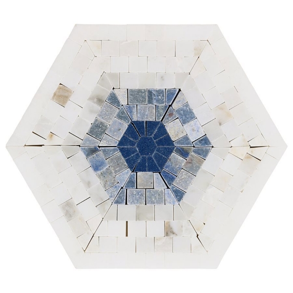 Picture of SOHO Studio Corp - Imogen Hexagon Azul Blue