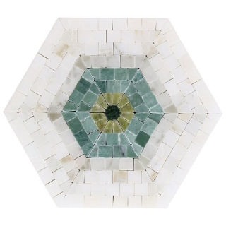 Picture of SOHO Studio Corp - Imogen Hexagon Verde Green