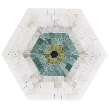 Picture of SOHO Studio Corp - Imogen Hexagon Verde Green