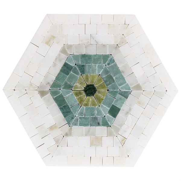 Picture of SOHO Studio Corp - Imogen Hexagon Verde Green