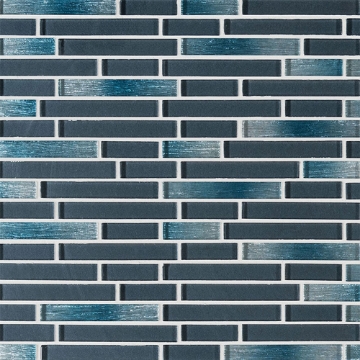 Picture of MS International - Glass Mosaic Interlocking 12 x 12 Harbor Celeste