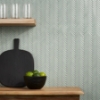 Picture of SOHO Studio Corp - Motek Herringbone Mosaic Polished Mint Green