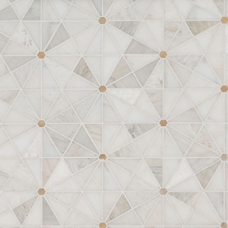 Picture of MS International - Luxor Mosaics Elegante Pinwheel Gold