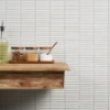 Picture of SOHO Studio Corp - Motek Tri Stacked Mosaic Polished Snow White