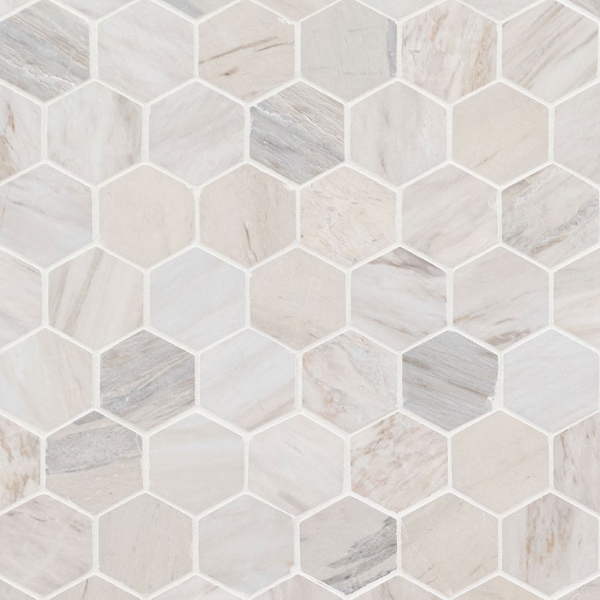 Picture of MS International - Marble Mosaics Hexagon 2 x 2 Polished Angora