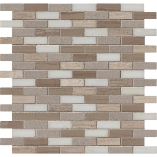 Picture of MS International - Marble Mosaics Other Honed Arctic Storm Mini Brick