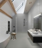 Picture of Roca - CC Mosaics Snow White Gray Octagon