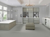 Picture of Roca - CC Mosaics Snow White Gray Octagon