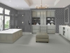 Picture of Roca - CC Mosaics Black White Matte Small Hexagon