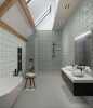 Picture of Roca - CC Mosaics Gray White Matte Pennyround