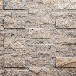 Picture of MS International - RockMount Stacked Stone Panels 9 x 24 Silver Travertine