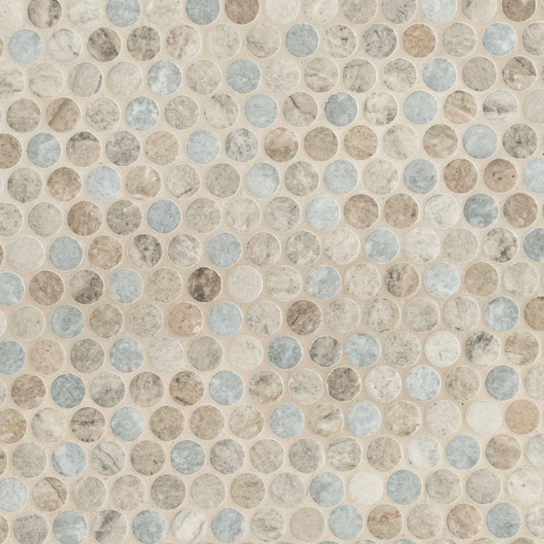 Picture of MS International - Glass Mosaic Other Stonella Penny Round