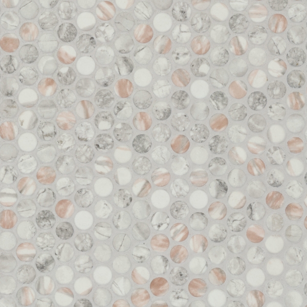 Picture of MS International - Glass Mosaic Other Briar Rosa Pennyround