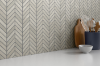Picture of Emser Tile - Metro Chevron Mosaic Cream