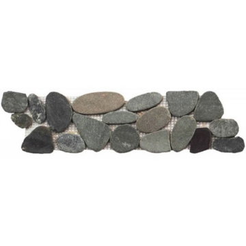 Picture of Bati Orient - Pebbles Sliced Matte Border Grey Green