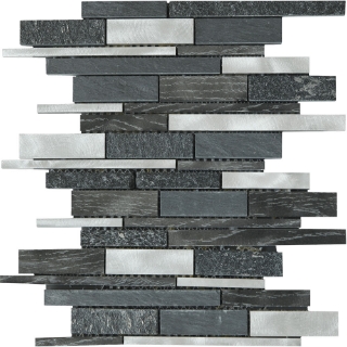 Picture of Bati Orient - Mix Mosaic Baguette Stone Grey/Black Aluminum Mix