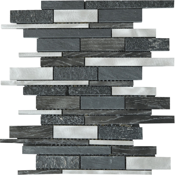 Picture of Bati Orient - Mix Mosaic Baguette Stone Grey/Black Aluminum Mix
