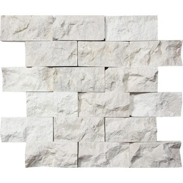 Picture of Tesoro - Pietra Antica Antiqued Stones Split Face Mosaic 2 x 4 Imperial Pearl