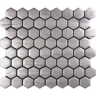 Picture of Bati Orient - Mix Mosaic Hexagon Glass Silver Matte