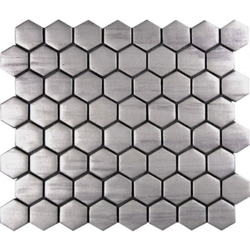 Picture of Bati Orient - Mix Mosaic Hexagon Glass Silver Matte
