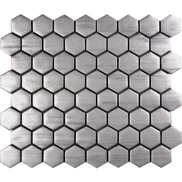 Picture of Bati Orient - Mix Mosaic Hexagon Glass Silver Matte