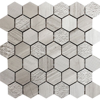 Picture of MiR Mosaic - Bali Indi Wooden Grey