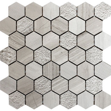 Picture of MiR Mosaic - Bali Indi Wooden Grey