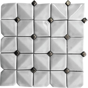 Picture of MiR Mosaic - Ceramique Pillow White