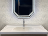 Picture of MiR Mosaic - Marbella Herringbone Carrara Honed