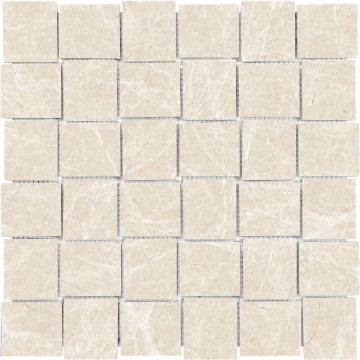 Picture of Tesoro - Lucca Basketweave Mosaic Crema Marfil Matte