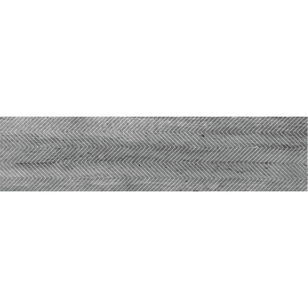 Picture of MiR Mosaic - Artistic Etched Chevron Silver Gray