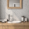 Picture of Roca - Rockart Mosaic Penny Round Carrara