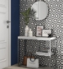Picture of Roca - Rockart Mosaics Hexagon Black White