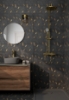 Picture of Roca - Rockart Mosaics Hexagon Nero Marquina