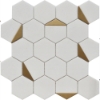 Picture of Roca - Rockart Mosaics Hexagon Thassos