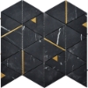 Picture of Roca - Rockart Mosaics Triangle Nero Marquina