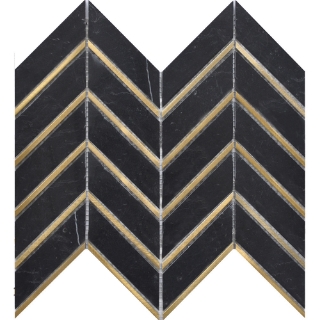 Picture of Roca - Rockart Metal Mosaics Nero Arrow