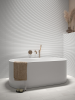 Picture of MiR Mosaic - Ridge Deco 2 x 8 White Matte