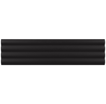 Picture of MiR Mosaic - Ridge Deco 2 x 8 Black Matte